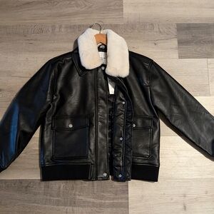Vegan Leather Bomber
